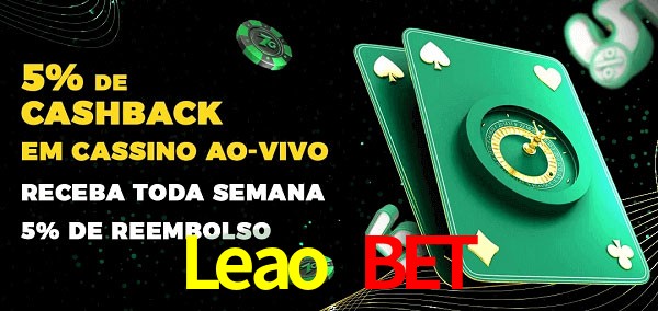 Promoções do cassino ao Vivo Leao Bet