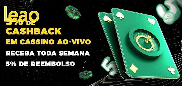 Promoções do cassino ao Vivo leao